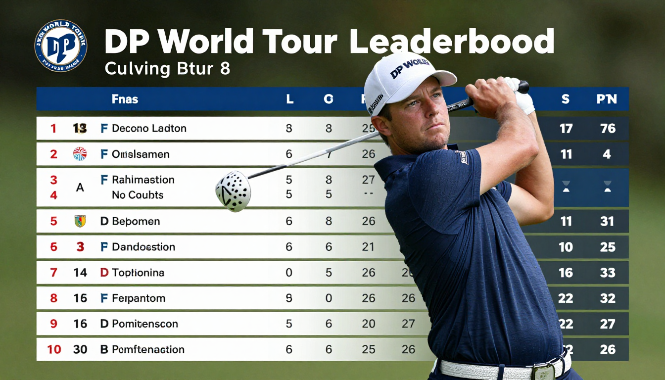 dp world tour leaderboard today