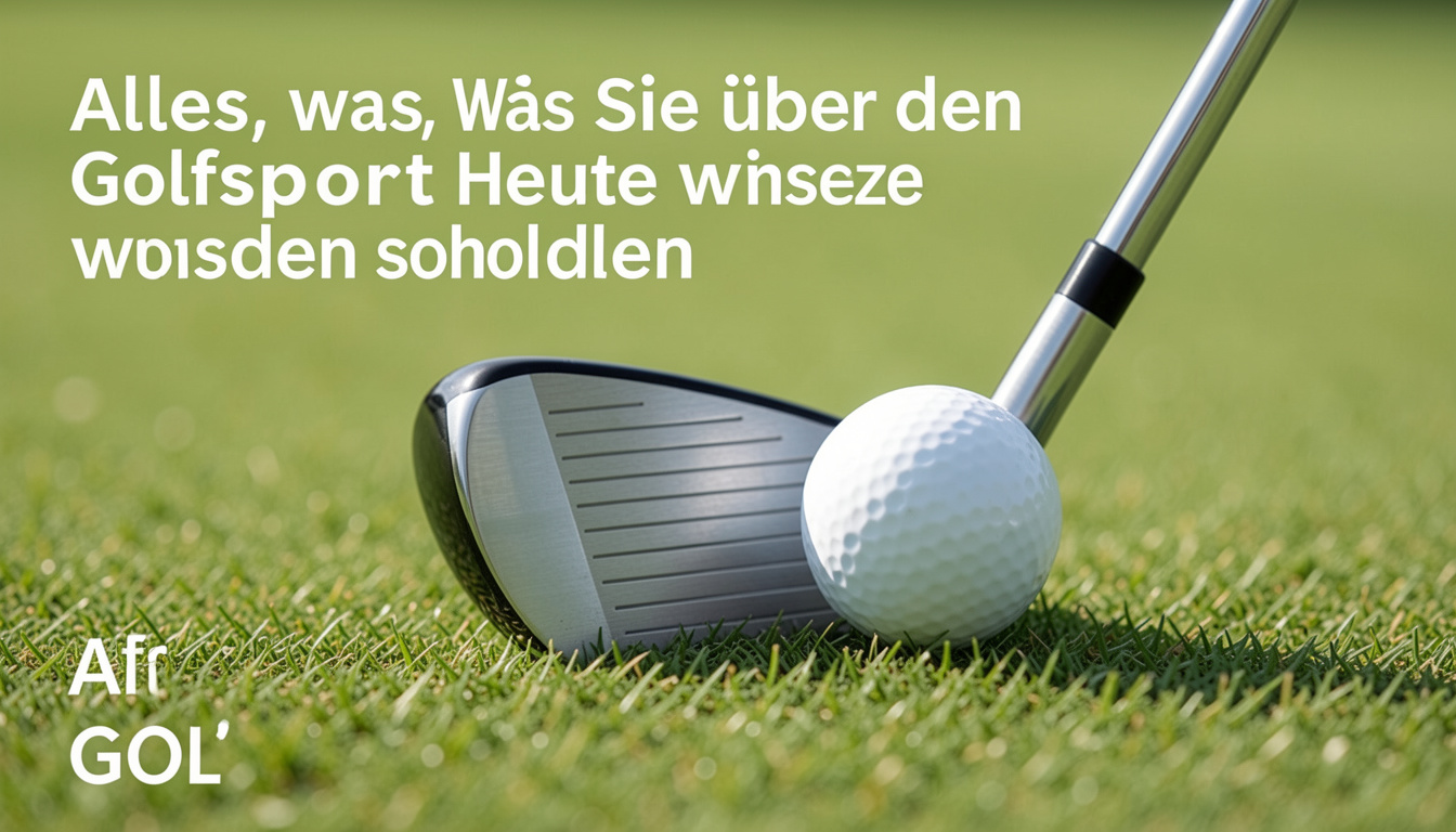 Golf heute: Alles, was Sie über den Golfsport heute wissen sollten
