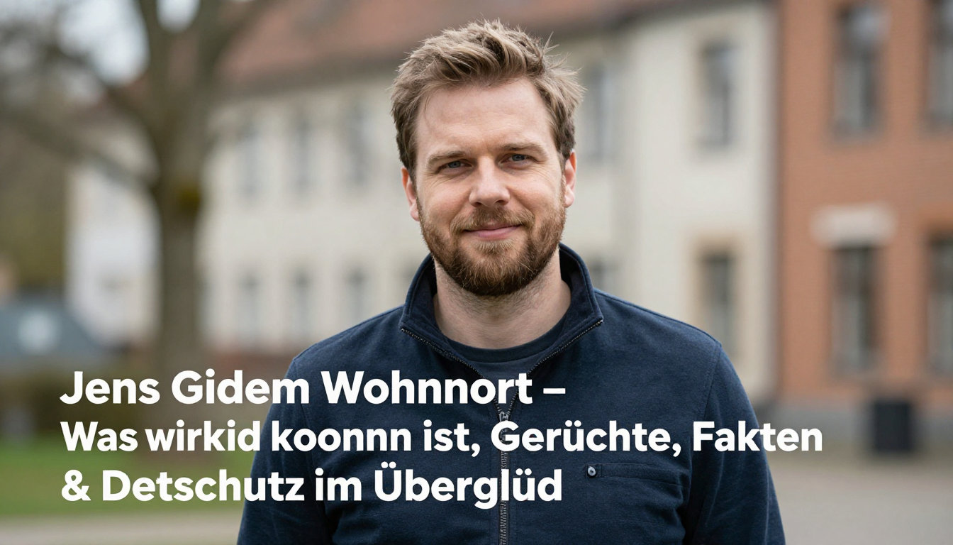 Jens Gideon Wohnort – Was wirklich bekannt ist, Gerüchte, Fakten & Datenschutz im Überblick