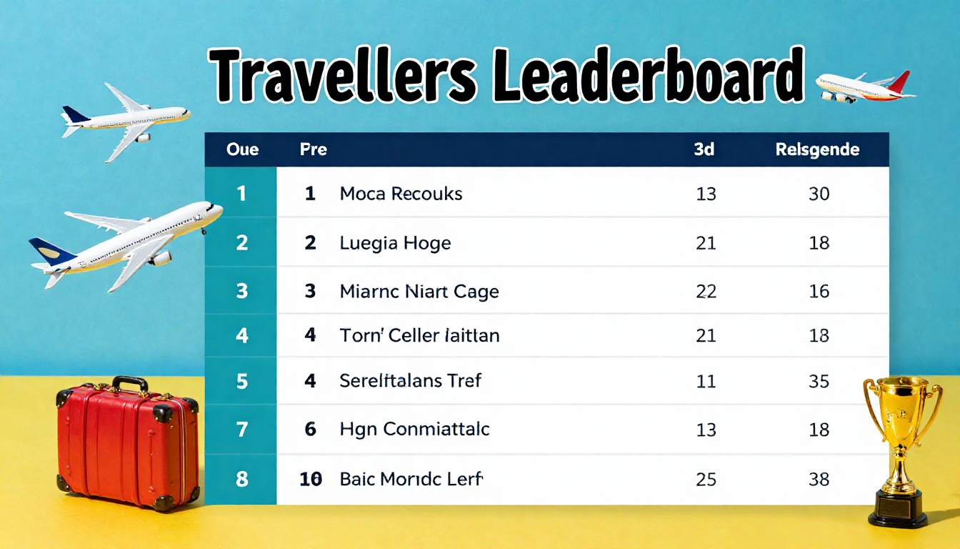 Travellers Leaderboard: Die ultimative Rangliste für moderne Reisende